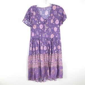Spell inspired boho floral lavender dress